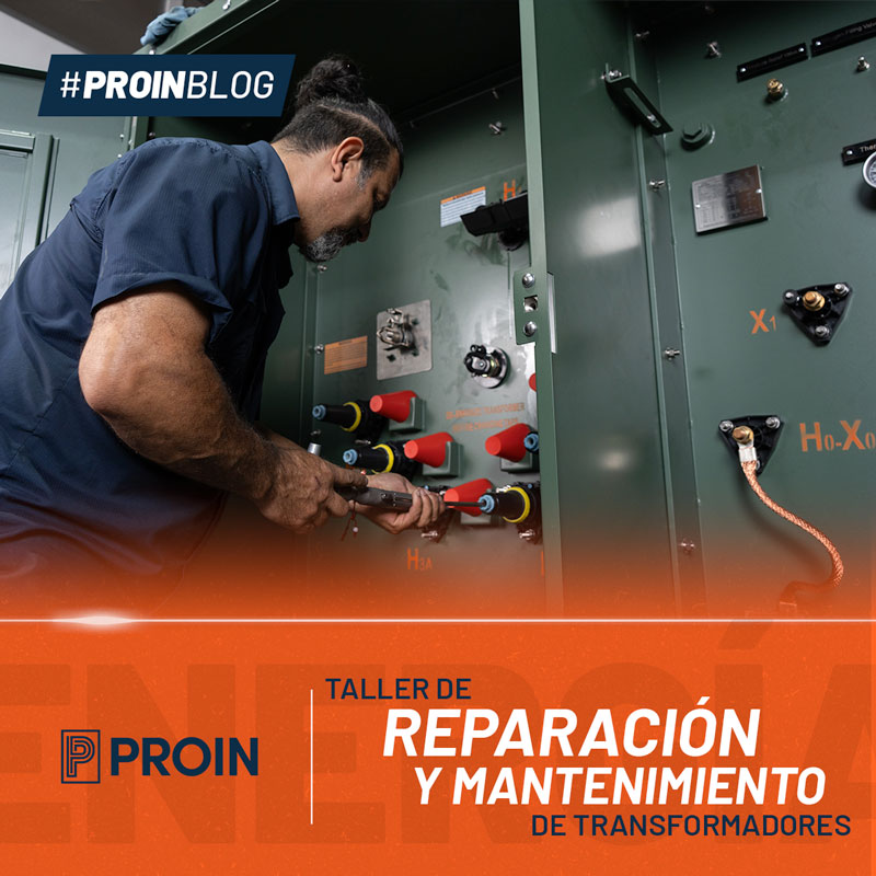 "Taller de mantenimiento de transformadores eléctricos"